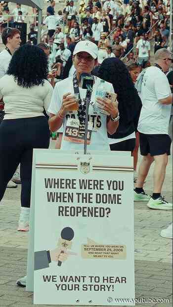 Saints fans reflect on where they were when the Superdome reopened #Rebirth