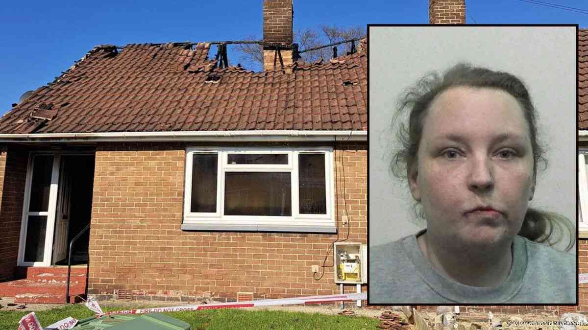 'Nightmare' neighbour who torched her own Northumberland home said she'd 'had a bad day'