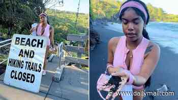 Brazen tourist ignites fury after flouting Hawaii beach restrictions as she issues groveling apology amid backlash