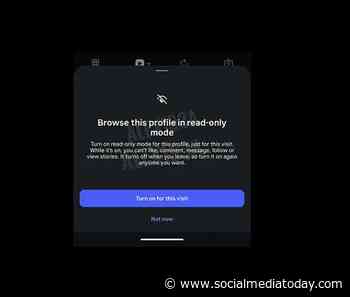 Instagram tests read-only mode