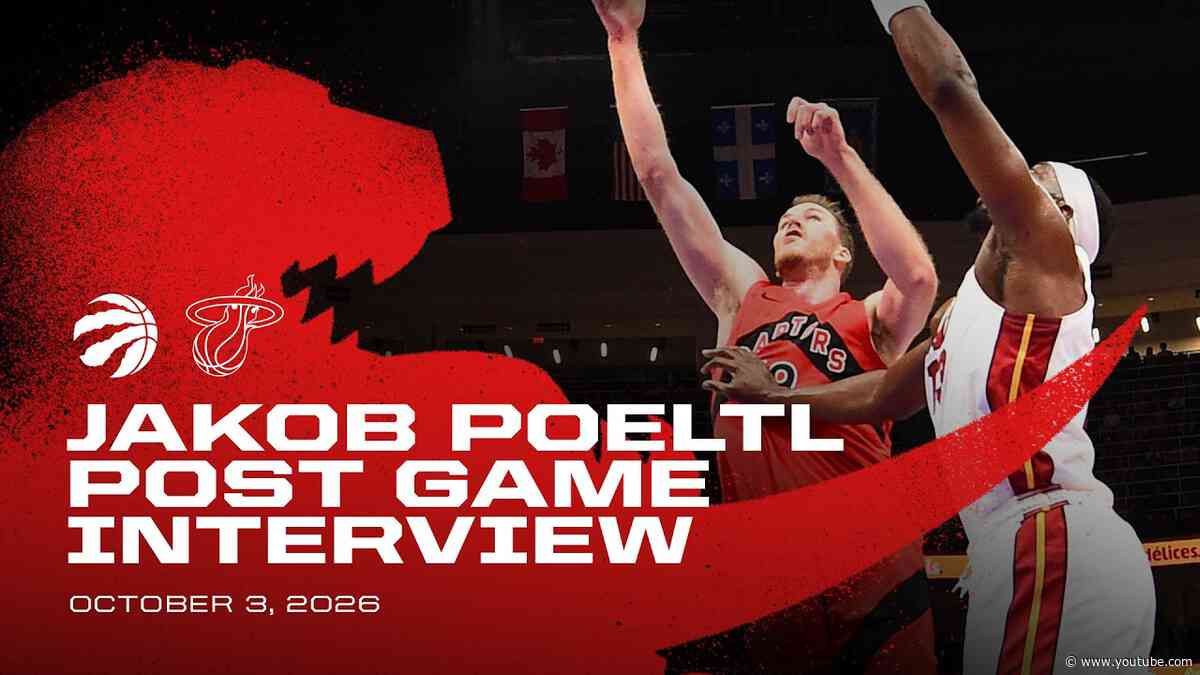 Jakob Poeltl | Pre Season vs Miami Heat | October 03, 2026