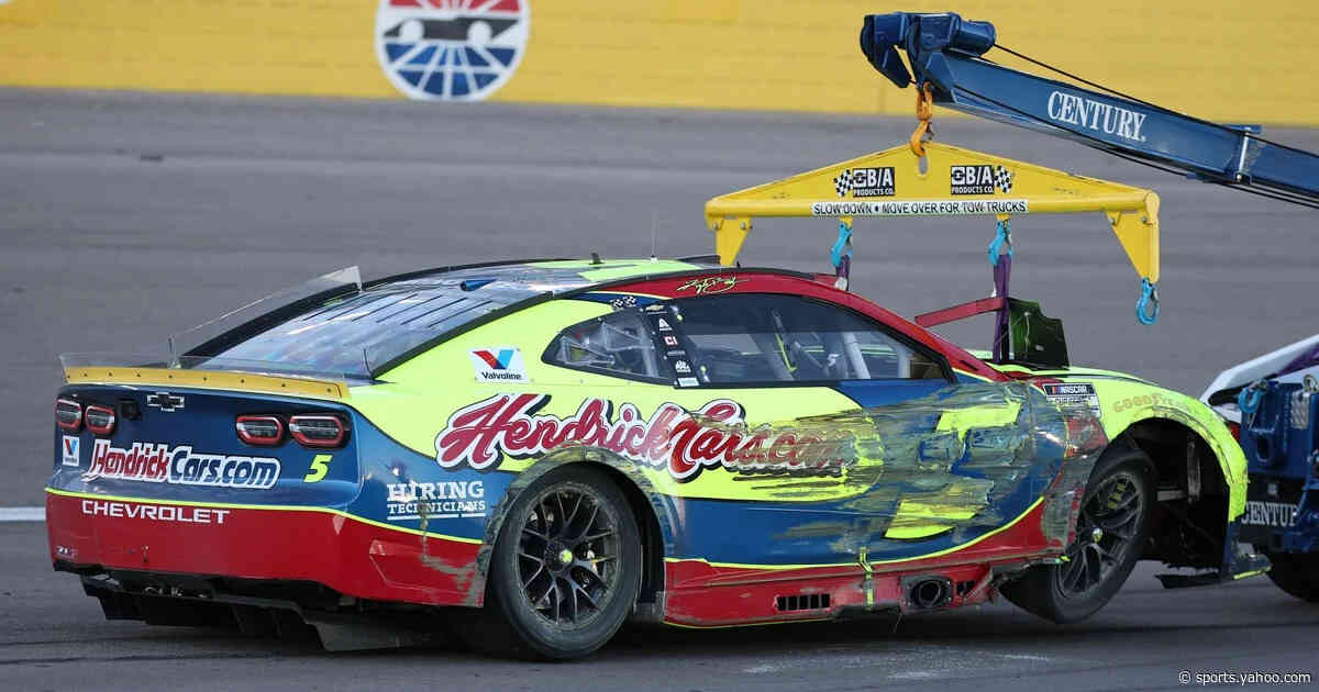 Kyle Larson, Tyler Reddick react to wild last-lap wreck that cost them nothing