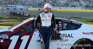 Denny Hamlin can't cash in on Vegas hand, loses ground to Larson in Chase standings