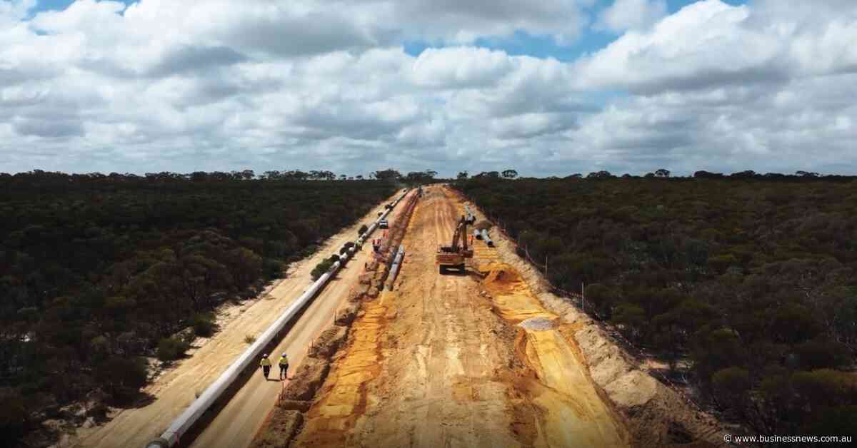 $543 million water pipeline work begins