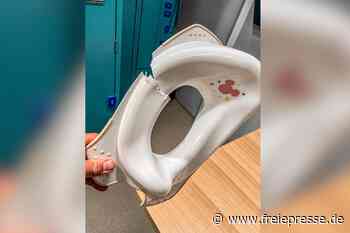 Klo-Drama in Sachsen: Junge steckt in Toilettensitz fest