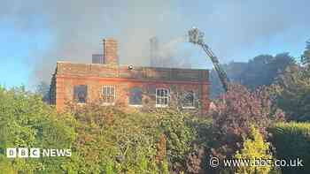 Derelict 18th Century building fire suspected arson