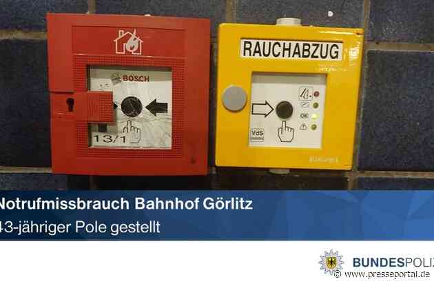 BPOLI LUD: Notrufmissbrauch Bahnhof Görlitz: Tatverdächtiger gestellt