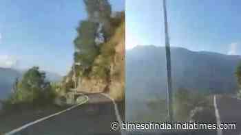 Viral video from Uttarakhand's Chakrata shows how SUV loses control and falls into a gorge
