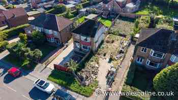 Dad defends tearing down his half of semi-detached illegally in neighbour row
