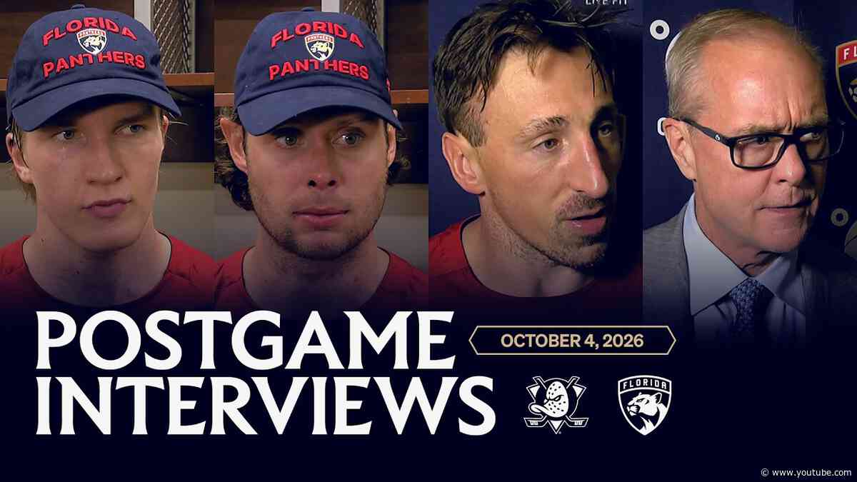 Postgame Reaction at Anaheim | 10.04.26