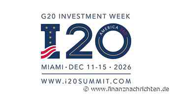 EQS-News: Sovereign Wealth Fund Institute (SWFI): Das Sovereign Wealth Fund Institute kündigt den ersten I20-Gipfel parallel zum G20-Gipfel der Staats- und Regierungschefs an und strebt einen Kapitaleinsatz in Höhe von 5 ...