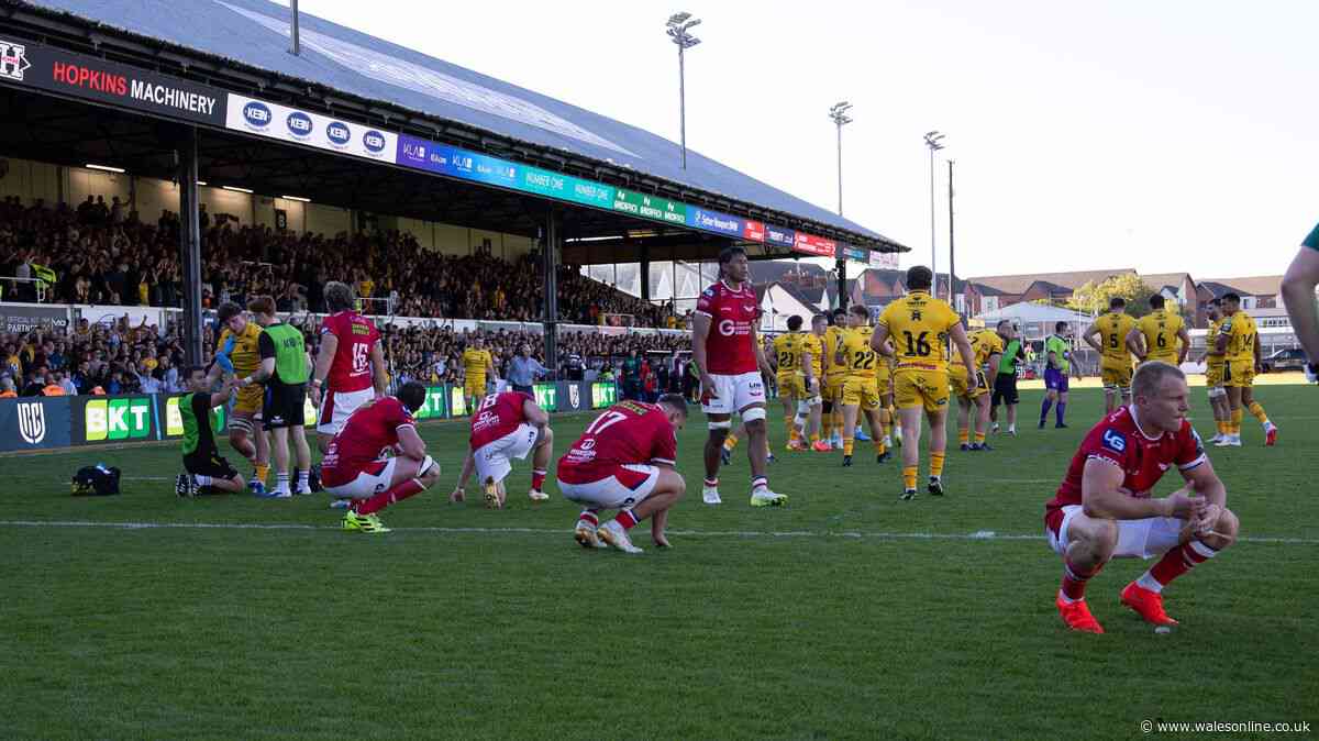 Today's rugby news as Dragons players blown away and Scarlets desperate for help