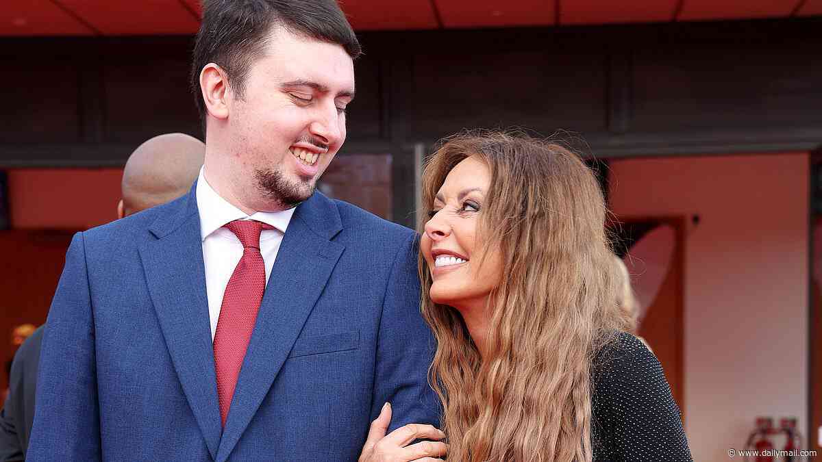 Carol Vorderman makes a red carpet appearance with rarely seen son Cameron, 34, as they pose at the BAFTA Cymru Awards