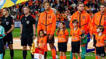 Van Dijk genoot van 100e interland: 'Geen idee naar wie mijn zoontje zwaaide'