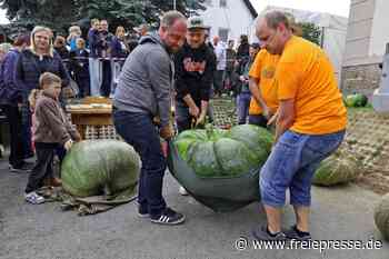 212-Kilo-Kürbis bringt den Sieg beim Kürbisfest in Reichenbach