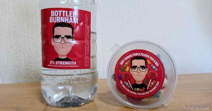 Artist hits out at Tories for ‘using his Andy Burnham cartoon’ on water bottle