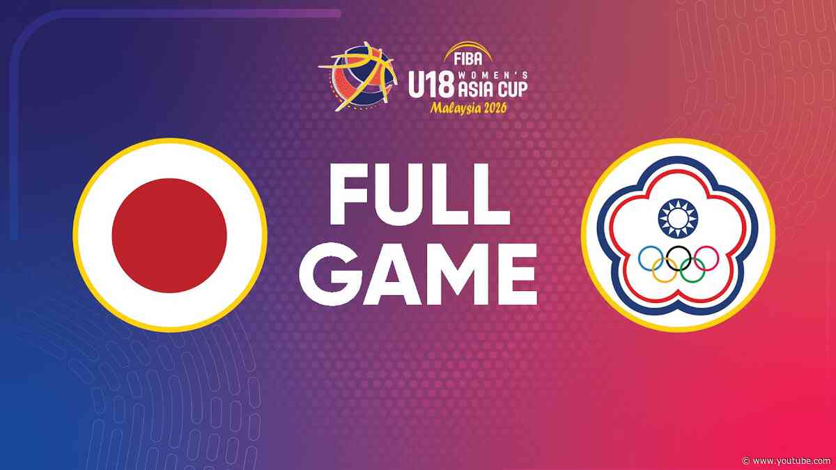 Japan v Chinese Taipei | Full Basketball Game | FIBA U18 Women's Asia Cup 2026 Division A