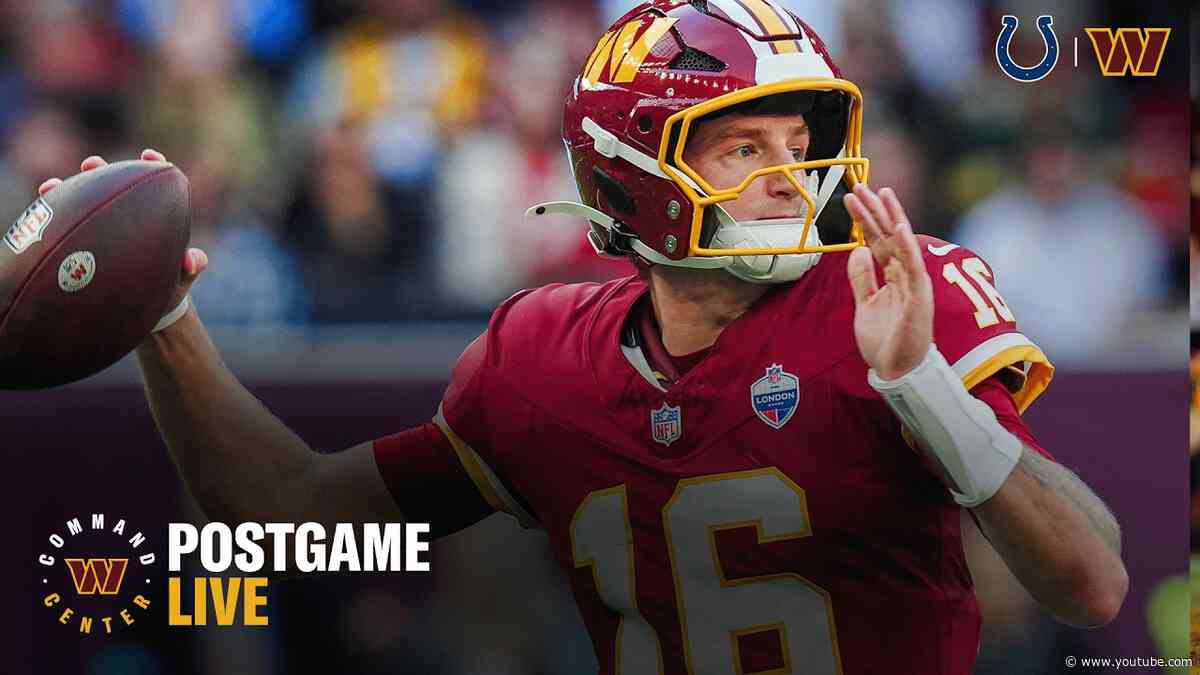 Postgame LIVE: Hear From HC Dan Quinn & More After Colts vs. Commanders in London | NFL Week 4