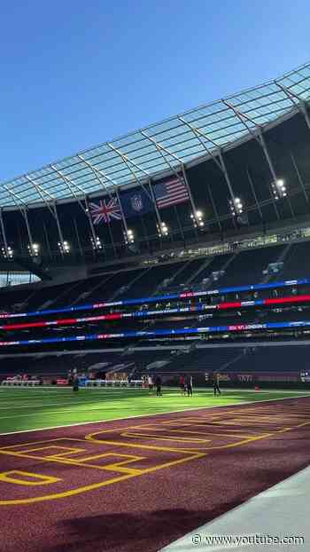 the stage is set 🔥 #football #NFL #London