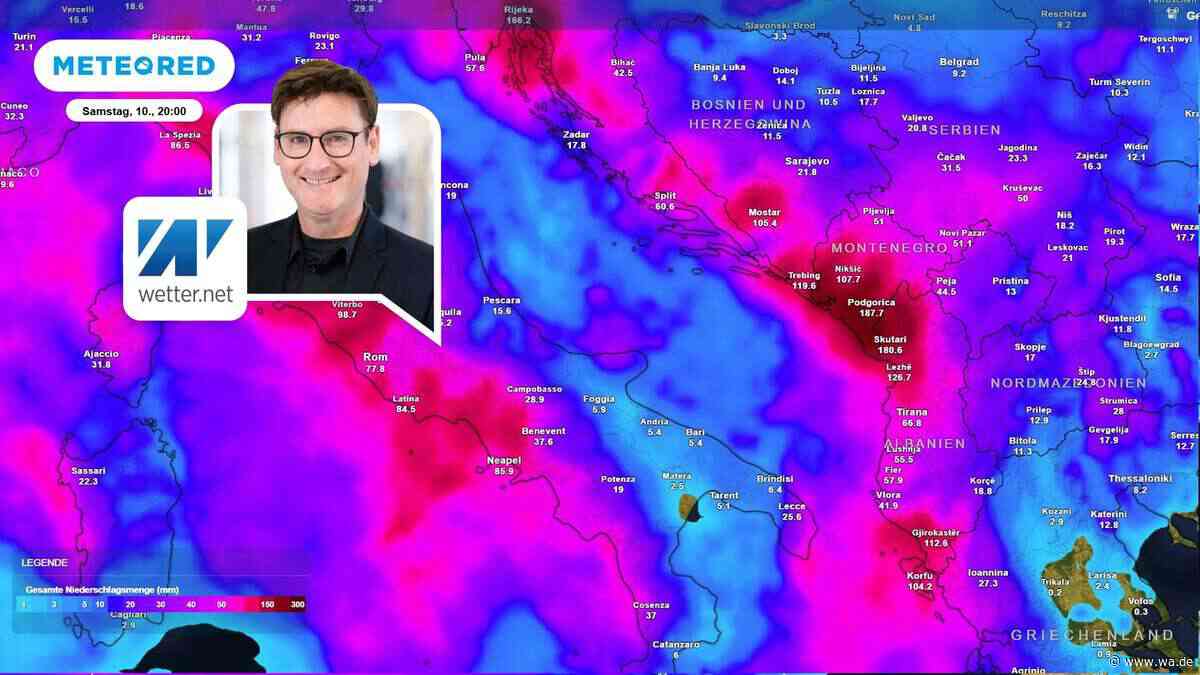 Mittelmeer-Pulverfass explodiert: Weiter Unwetter-Alarm für Italien, Kroatien und Albanien
