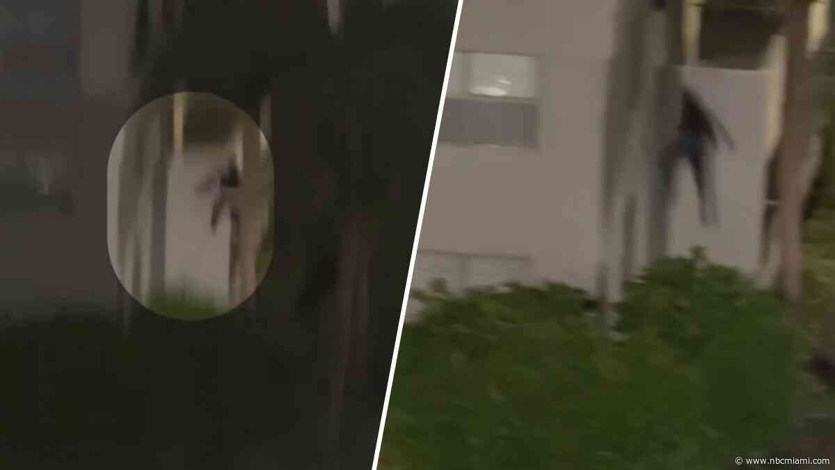 Video shows people jumping out of window after shooting at North Miami apartment