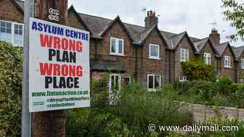 Dozens of residents of village with a population of 700 vow to 'sell up and move' over plans to house more than 1,000 migrants in nearby RAF base