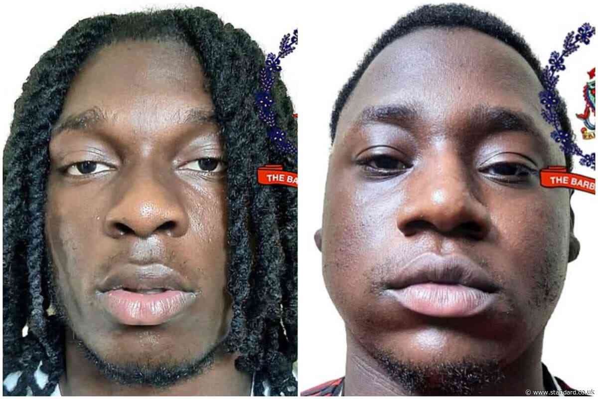 Two east London men arrested in Barbados over 'plot to smuggle more than $1 million of cocaine'