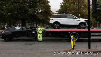 Chillingham Road crash LIVE: One taken to hospital after two-car collision