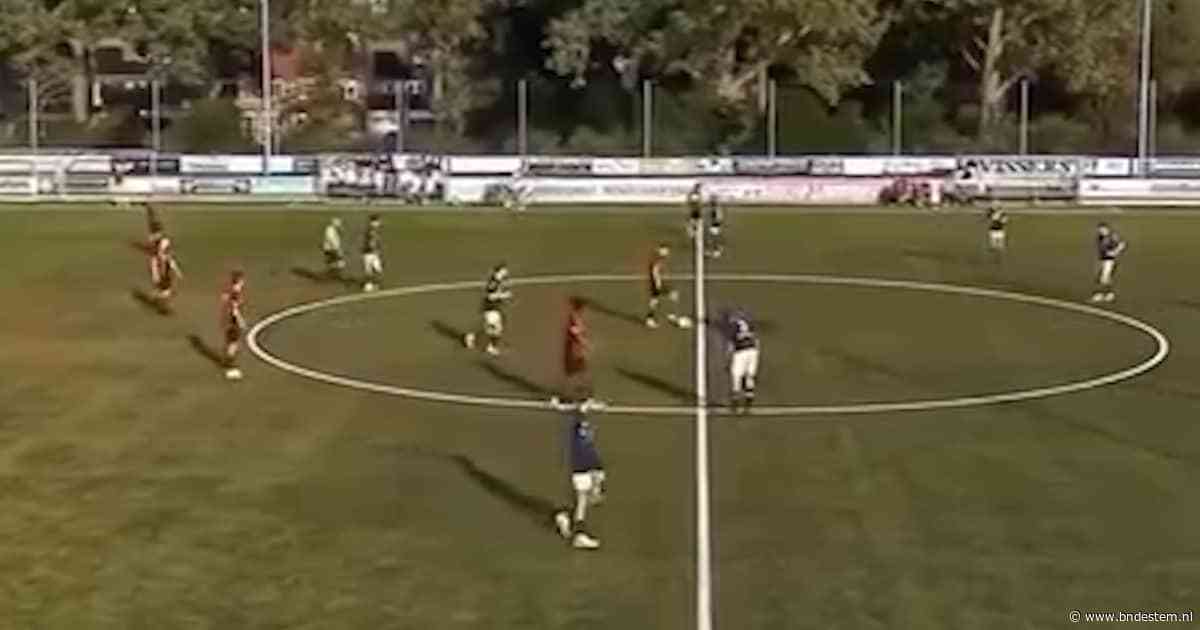 Ongelofelijk! Brabantse amateurvoetballer schiet raak vanaf 60 meter afstand