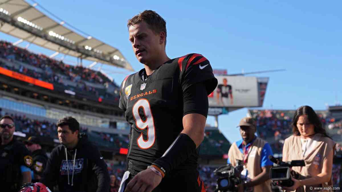 Bengals' Joe Burrow after second straight loss: Not 'Armageddon'