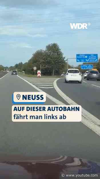 Autobahnausfahrt links? Wo gibt es denn sowas | WDR #news #shorts
