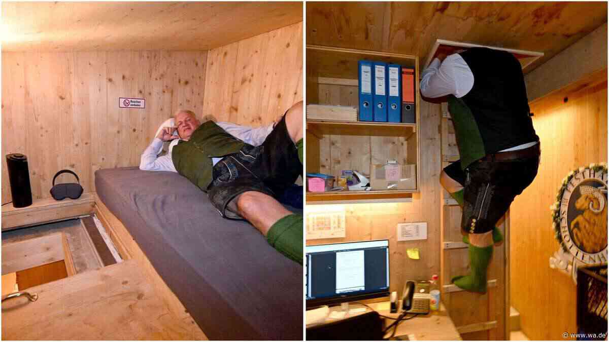 Geheimes Schlafzimmer im Oktoberfest-Zelt: Wiesn-Wirt zeigt sein Versteck