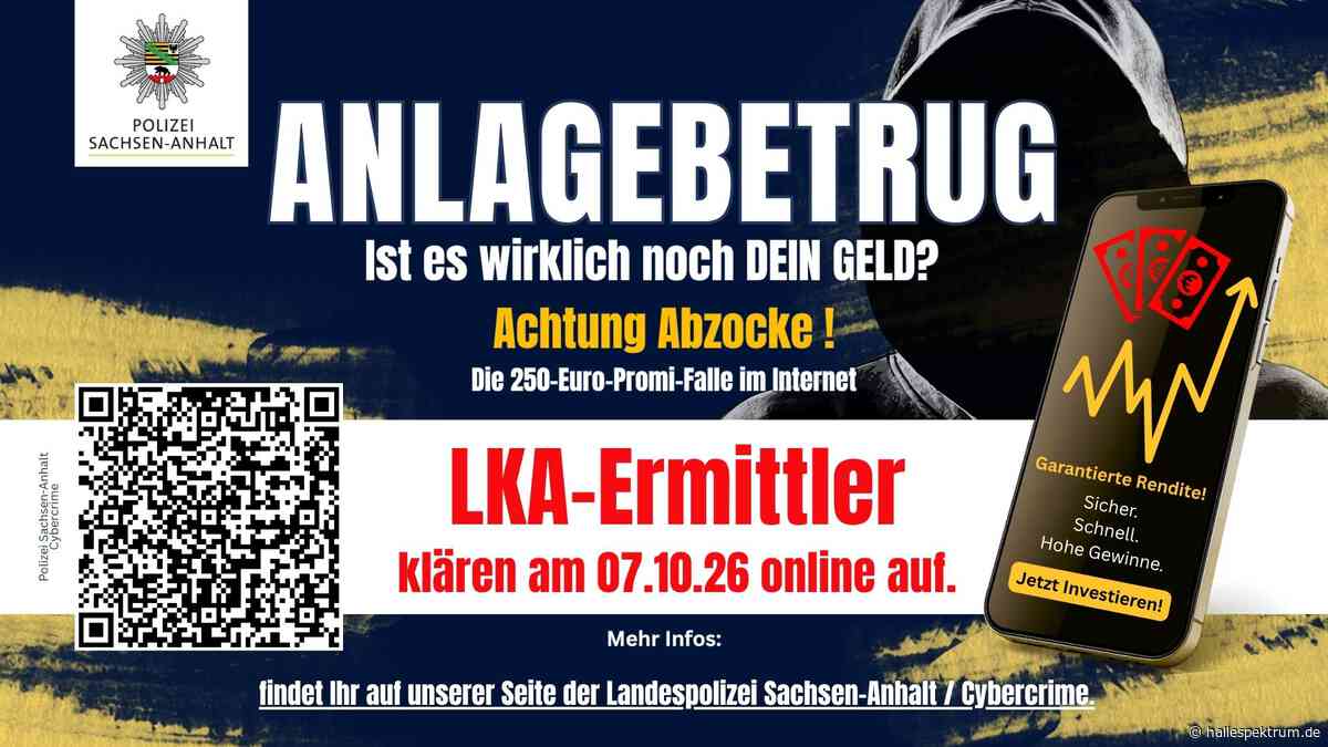 LKA warnt vor zunehmendem Anlagebetrug im Internet