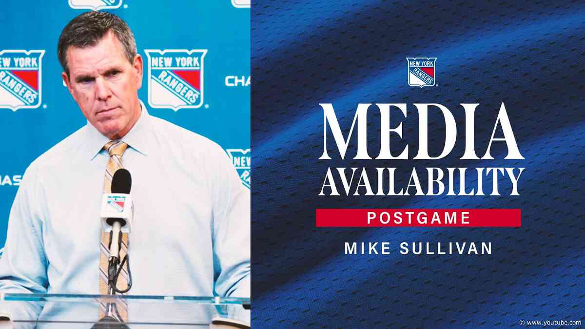 NYR vs UTA: Mike Sullivan Postgame Media Availability | Oct. 4, 2026