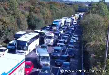Motorcyclist flown to London hospital after crash on A2