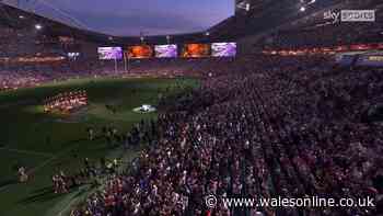 Rugby stadium erupts for players as fans in tears days after tragic announcement
