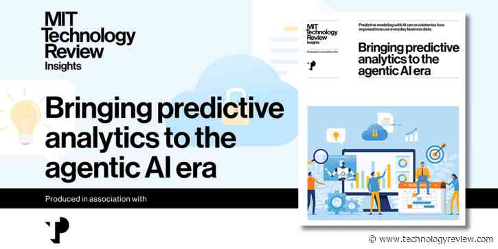 Bringing predictive analytics to the agentic AI era 