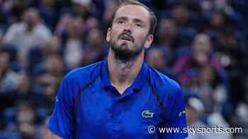 Medvedev defaulted for hitting spectator with ball as Djokovic makes Beijing final