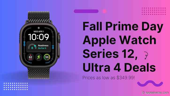 Apple Watch Prime Day deals drive Series 12 down to $349, $100 off Ultra 4