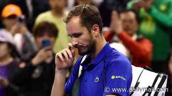 Tennis bad boy Daniil Medvedev is THROWN OUT of the China Open after hitting a fan in the face with a rogue shot - putting Novak Djokovic into the final