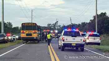 School bus crash in Central Florida kills 2, including 10th-grade student, deputies say