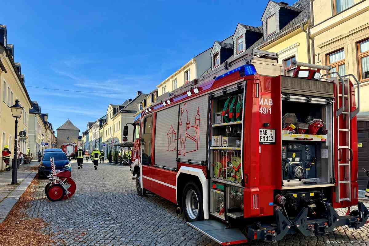 Rettungshubschrauber und Feuerwehr in Marienberger Innenstadt: Das war der Grund