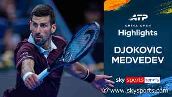 Djokovic reaches China Open final after Medvedev defaulted