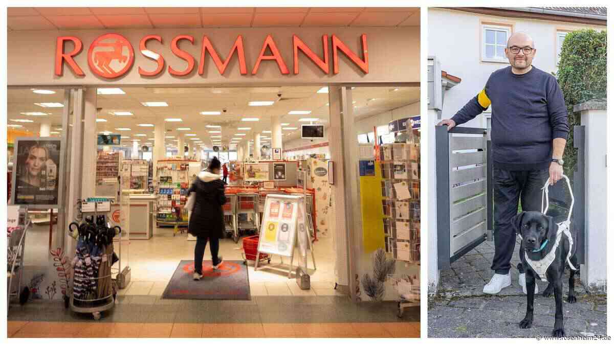 Obwohl auf Blindenhund angewiesen: Rossmann wirft Mann (47) aus Filiale in Oberbayern
