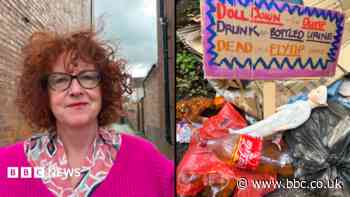 'I created art to get fly-tip of urine bottles cleared'