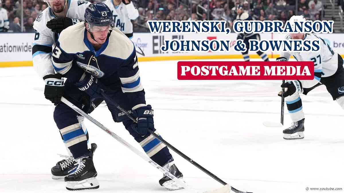 Hear from the Blue Jackets following tonight's game. | Postgame Media 10/03/26