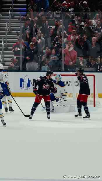 MATTHEW KNIES SCORES IN HIS BLUE JACKETS DEBUT 💥