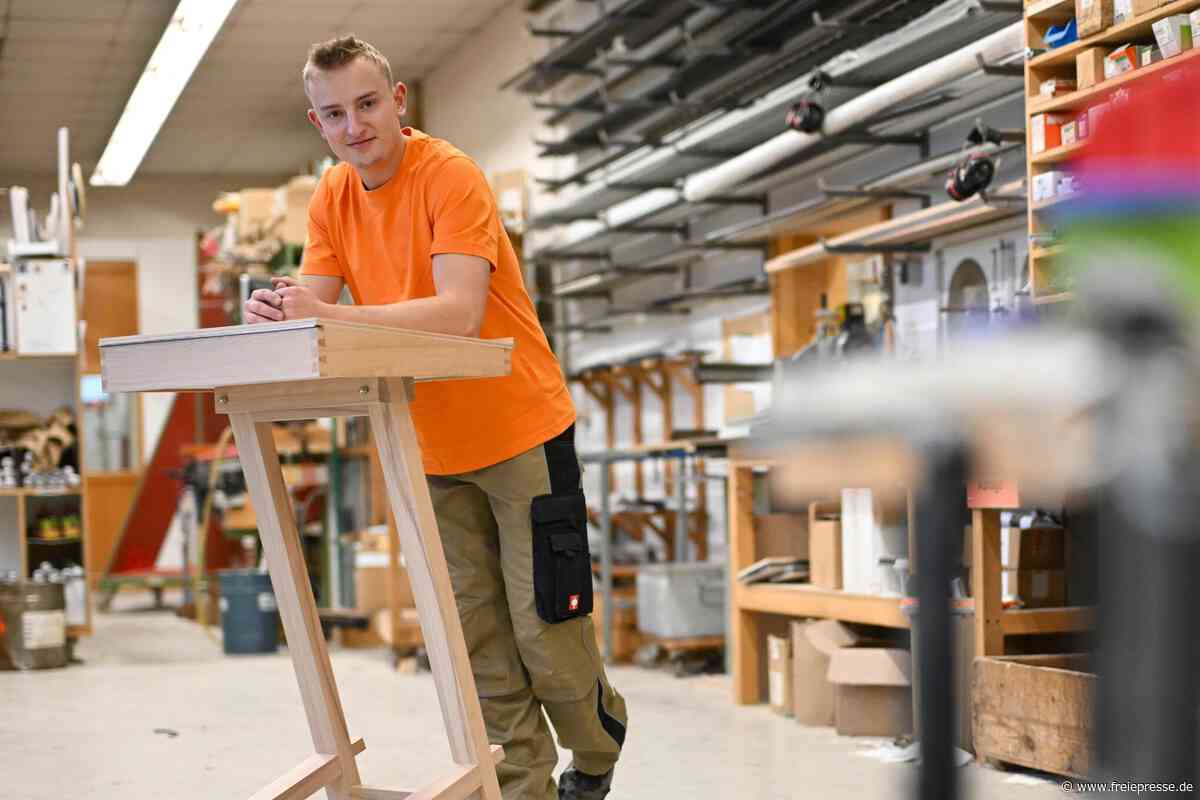 Lehrling aus dem Erzgebirge gehört zu Sachsens besten Nachwuchs-Tischlern