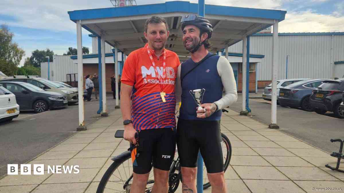 Ice arena cycle challenge raises almost £2,500
