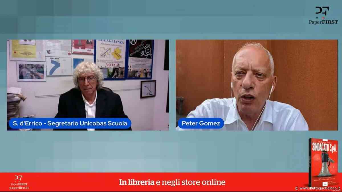 Sindacati S.p.a., a Roma la presentazione del libro di Stefano d’Errico con Peter Gomez